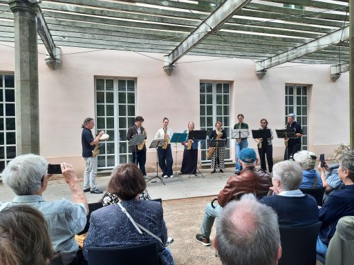 5.7.2026, Saxophonorchester Pankow, Veranst. des Förderverein Schloß & Garten Schönhausen e. V., mit Unterstützung Kulturforum Nordost e.V. Saxophonorchester Pankow, 5.7.2026 Schloß Schönhausen - Veranst. Förderverein Schloß & Garten Schönhausen, Unterstützung Kulturforum Nordost